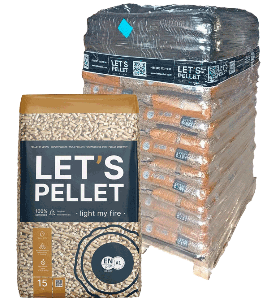 Palette des pellets premium Let's pellet