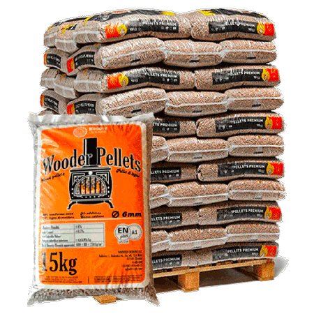 Palette des pellets premium Wooder