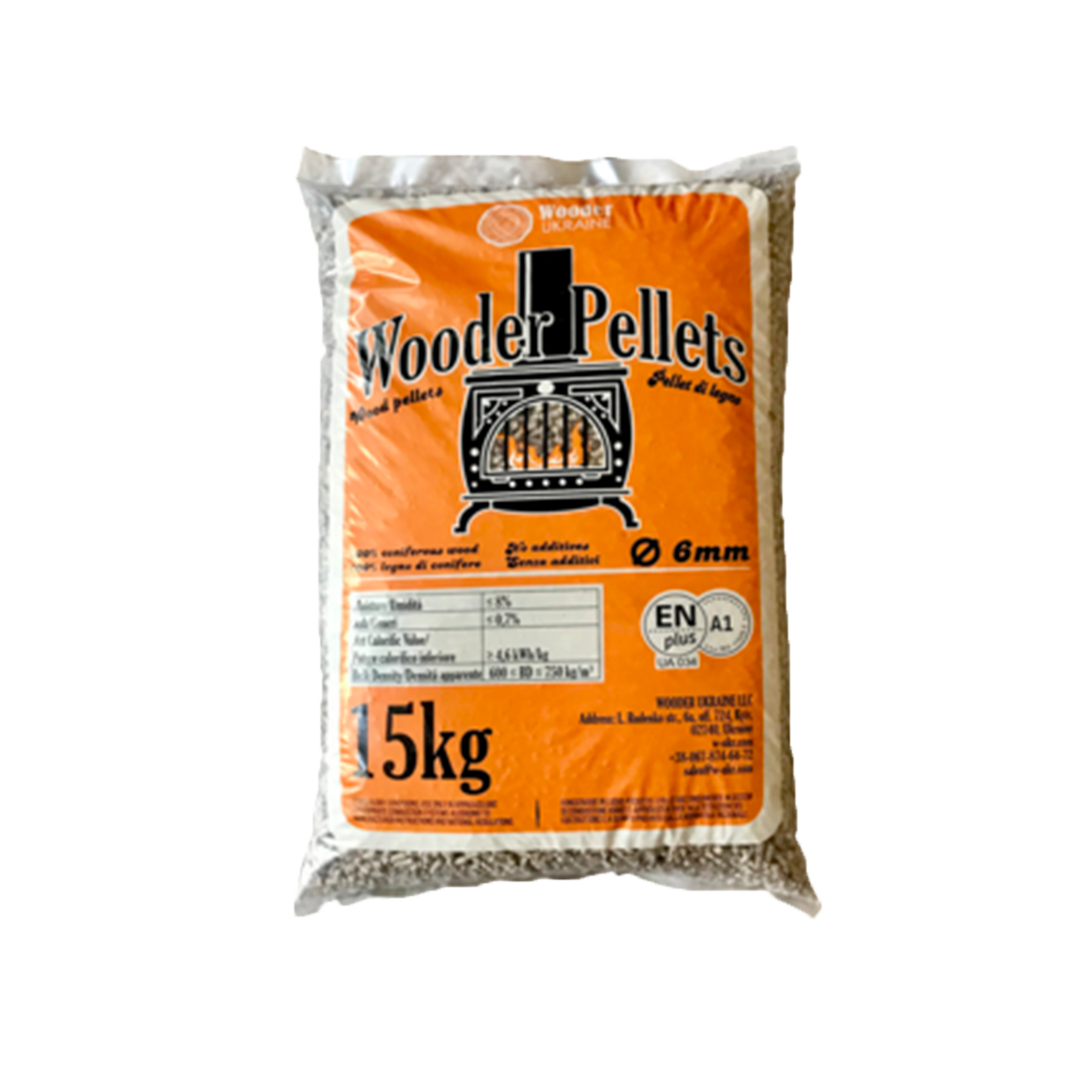 sac de pellets premium wooder de Pellet Burn